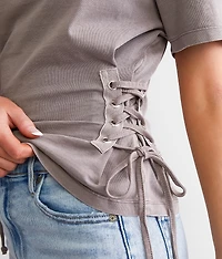 Side Lace-Up T-Shirt