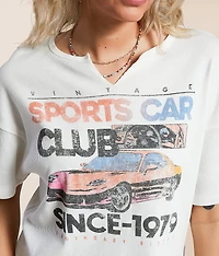 Sports Car Club Cropped T-Shirt
