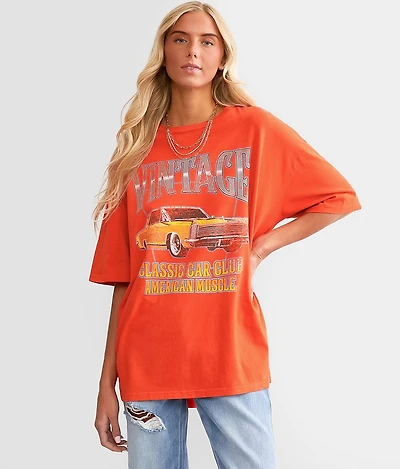 Vintage Car Club Oversized T-Shirt