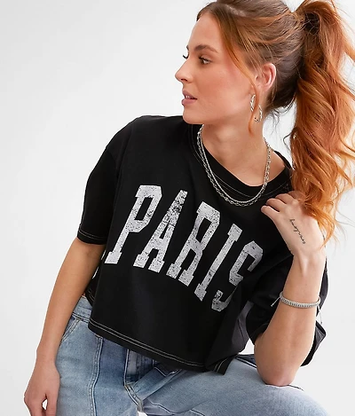 Paris Cropped T-Shirt