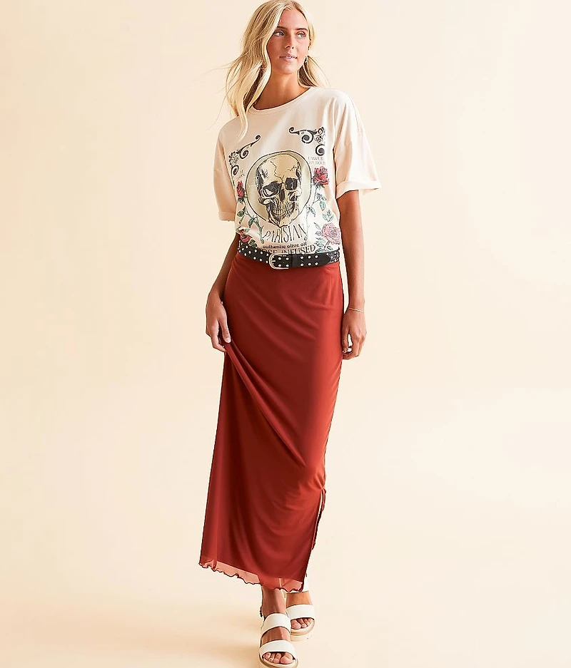 Parisian Rose Skull T-Shirt