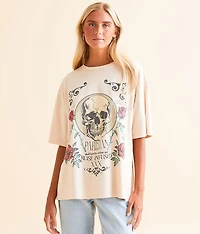 Parisian Rose Skull T-Shirt