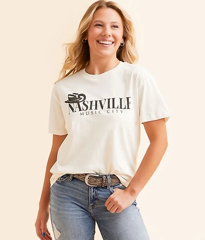 Nashville Music City Boyfriend T-Shirt