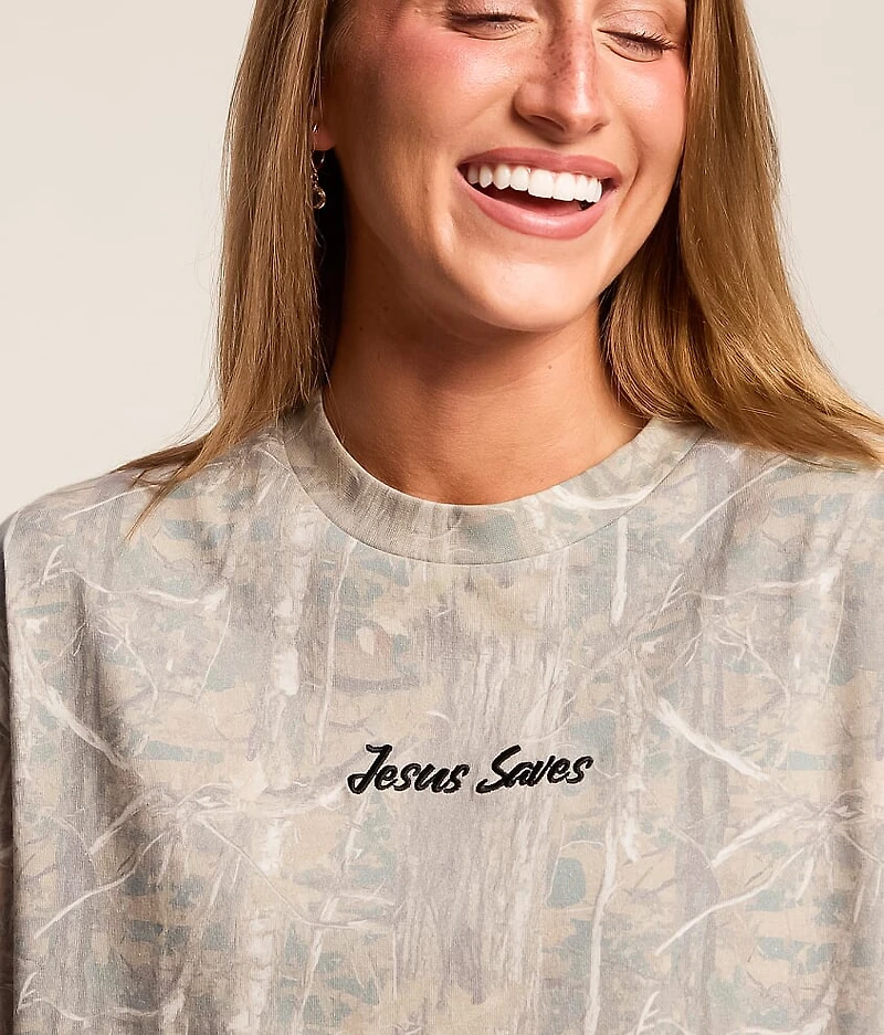 Jesus Saves Camo T-Shirt