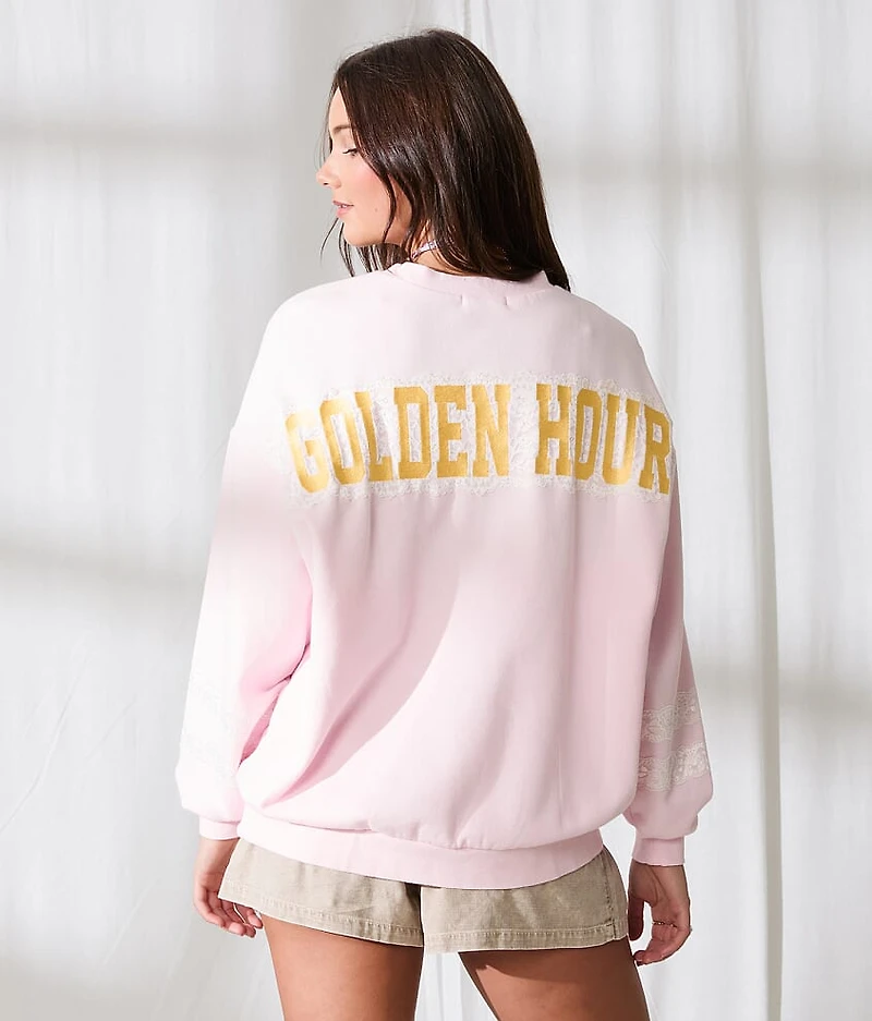 Golden Hour Lace Pullover