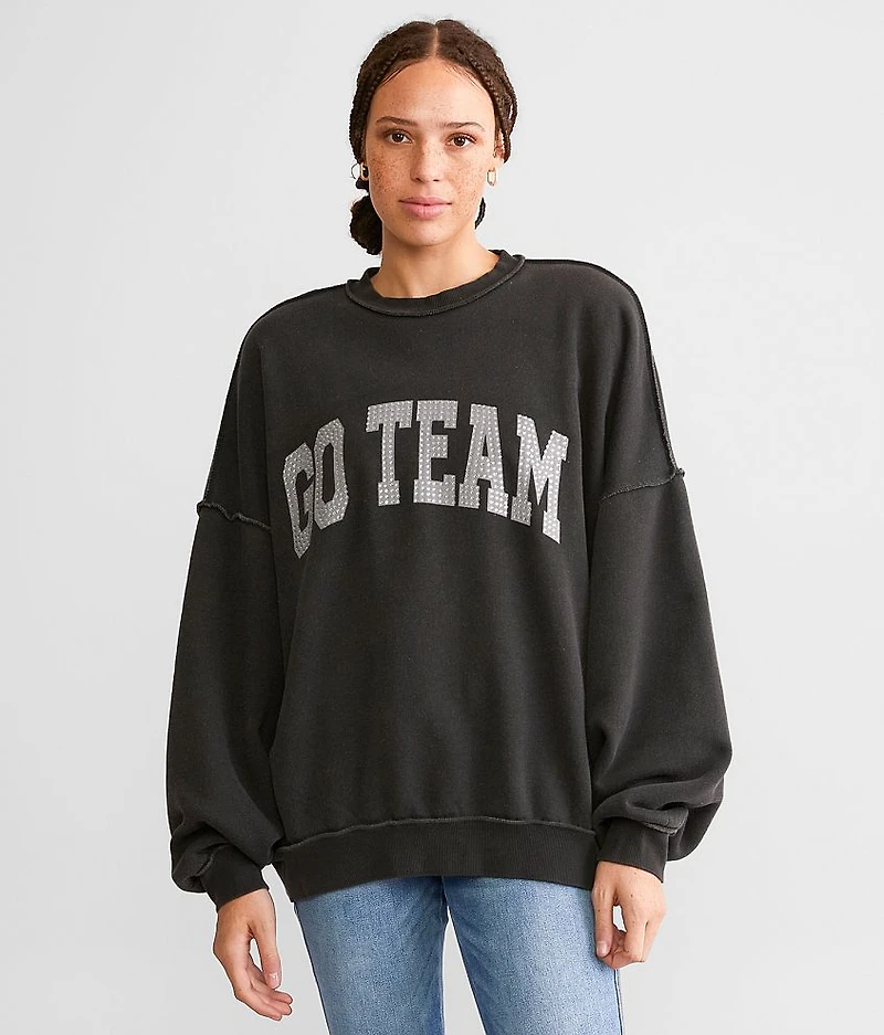 Go Team Washed Pullover