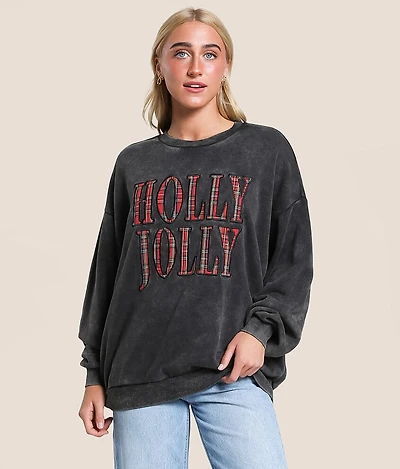 Holly Jolly Oversized Pullover
