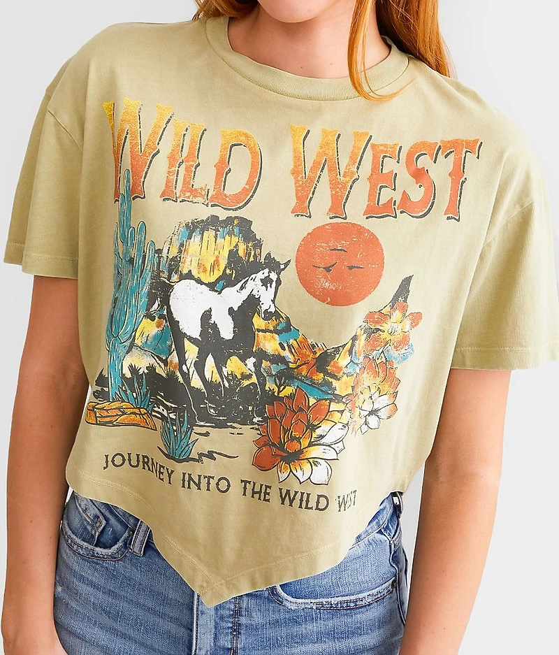 Wild West Hanky Hem Cropped T-Shirt