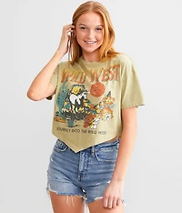 Wild West Hanky Hem Cropped T-Shirt