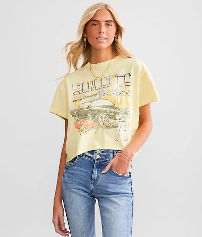 Road To Racing Cropped T-Shirt