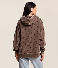 Polka Dot Hooded Sweatshirt