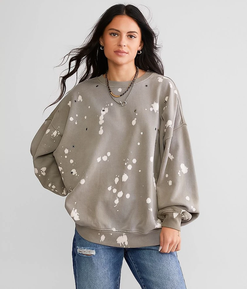 Bleach Washed Pullover