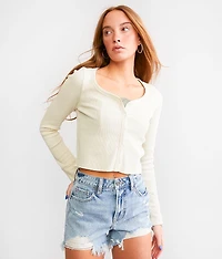 Waffle Knit Top