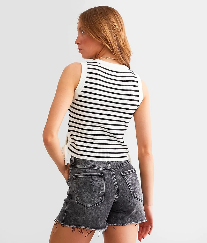 Striped Knit Tank Top
