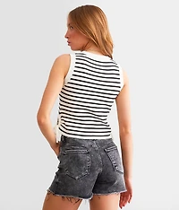 Striped Knit Tank Top