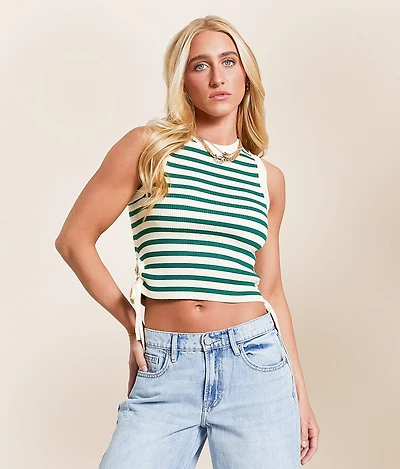 Striped Knit Tank Top
