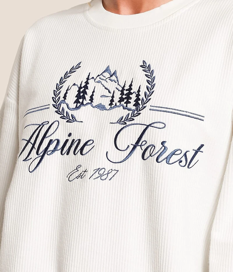 Alpine Forest Oversized Pullover