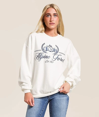 Alpine Forest Oversized Pullover