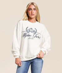 Alpine Forest Oversized Pullover