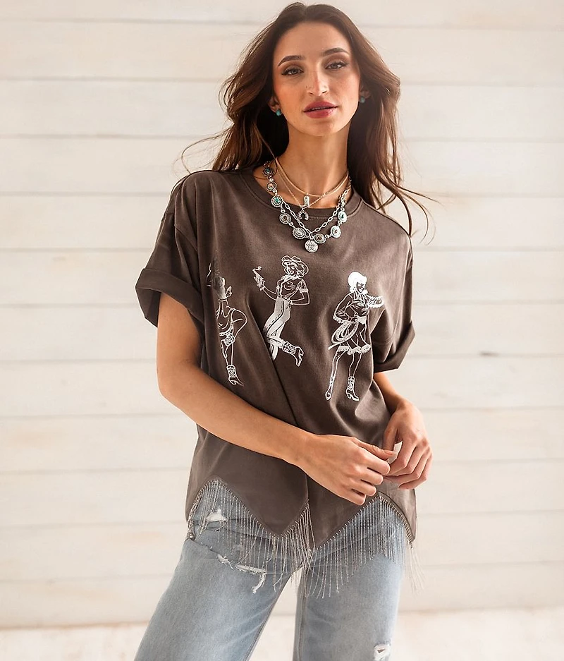 Wild West Cowgirl Oversized T-Shirt