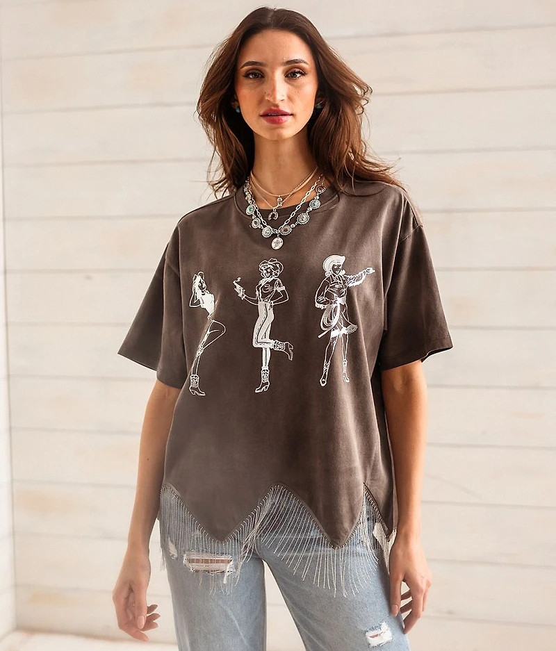 Wild West Cowgirl Oversized T-Shirt