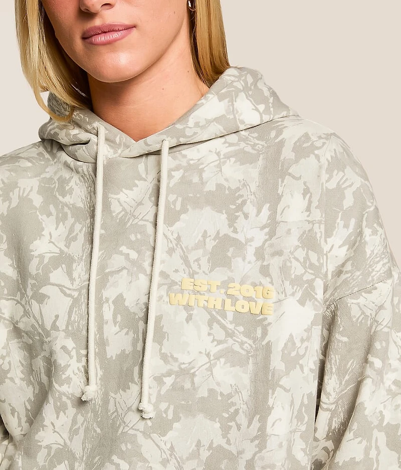 With Love Camo Hooded Sweatshirt