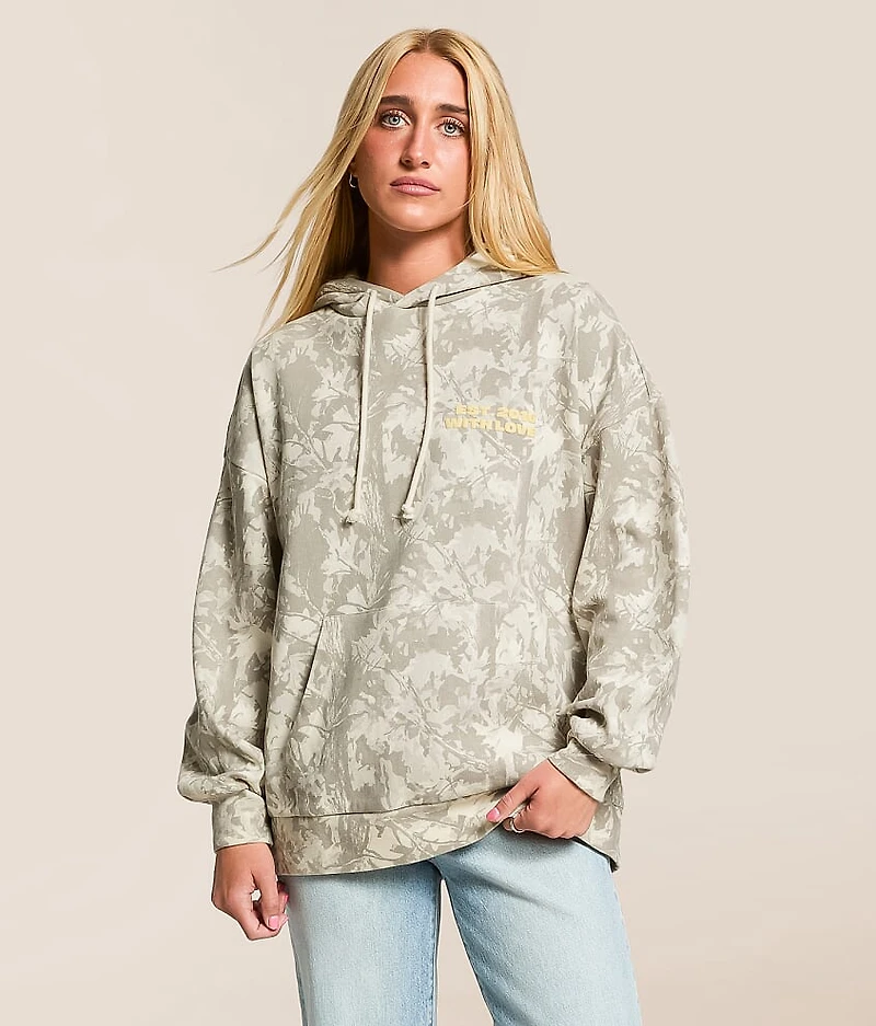 With Love Camo Hooded Sweatshirt