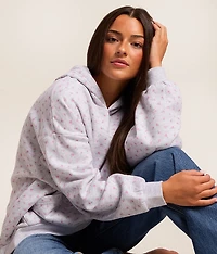 Floral Hooded Sweatshirt