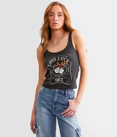 Good Luck Cropped Tank Top