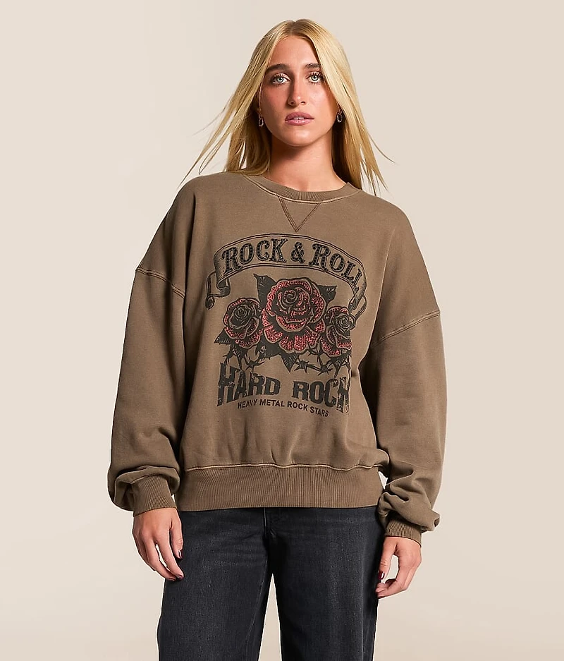 Rock & Roll Hard Oversized Pullover