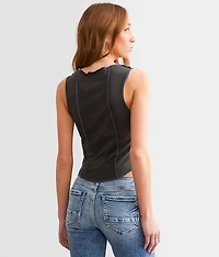 Malibu Beach Cropped Tank Top
