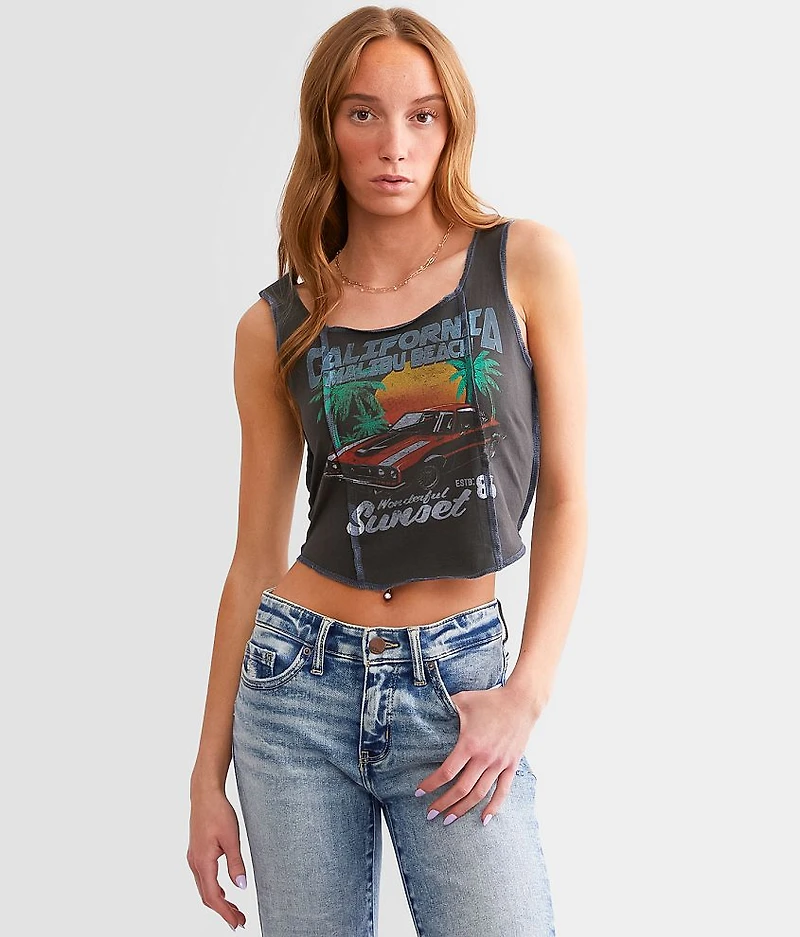 Malibu Beach Cropped Tank Top