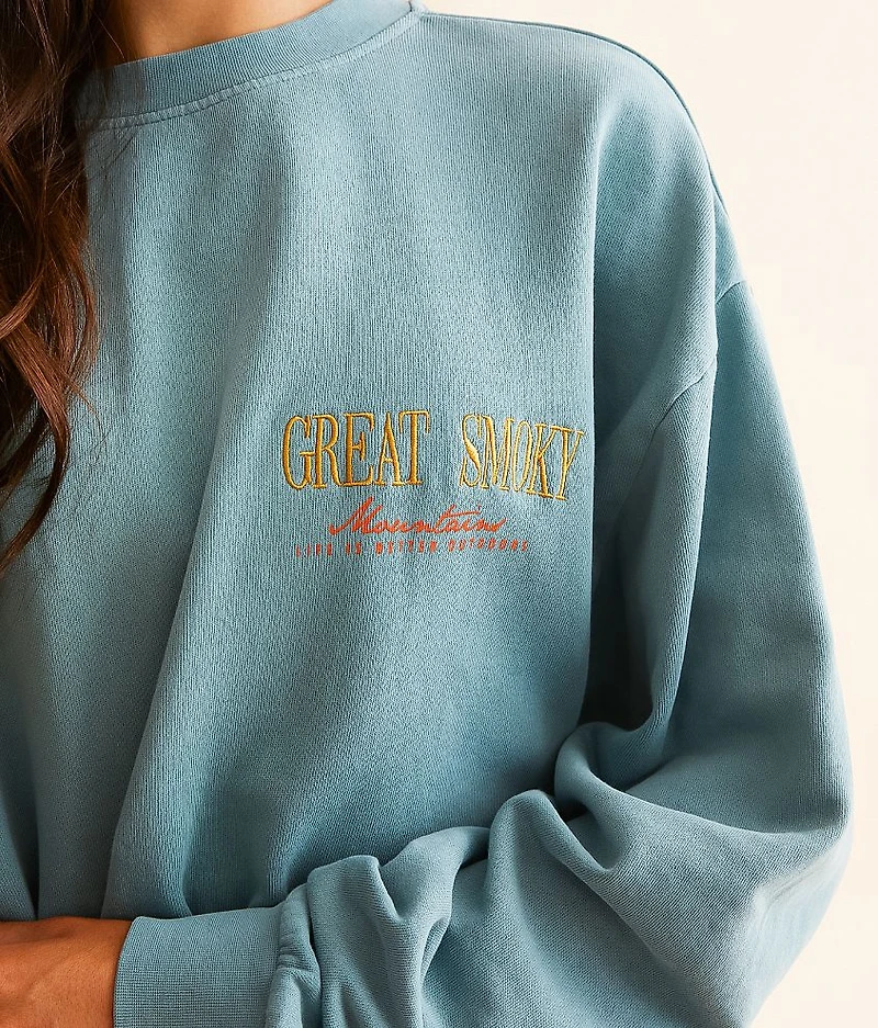 Great Smokey Mountains Oversized Pullover