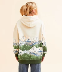 Mont Blanc Mountain Hooded Sweatshirt