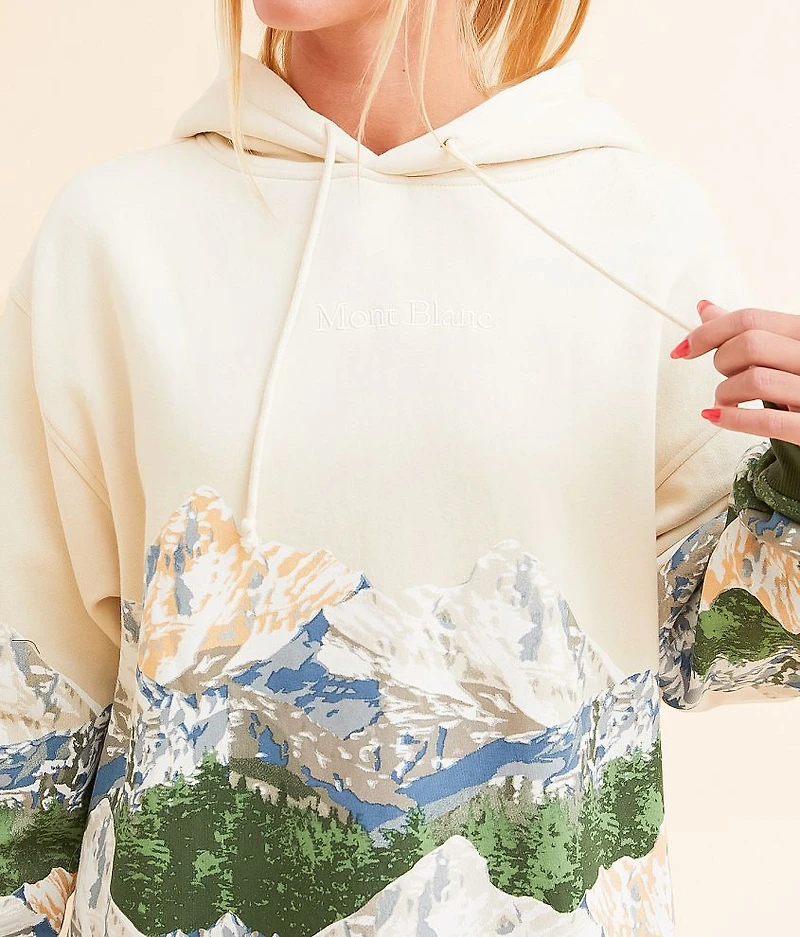 Mont Blanc Mountain Hooded Sweatshirt