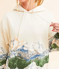 Mont Blanc Mountain Hooded Sweatshirt