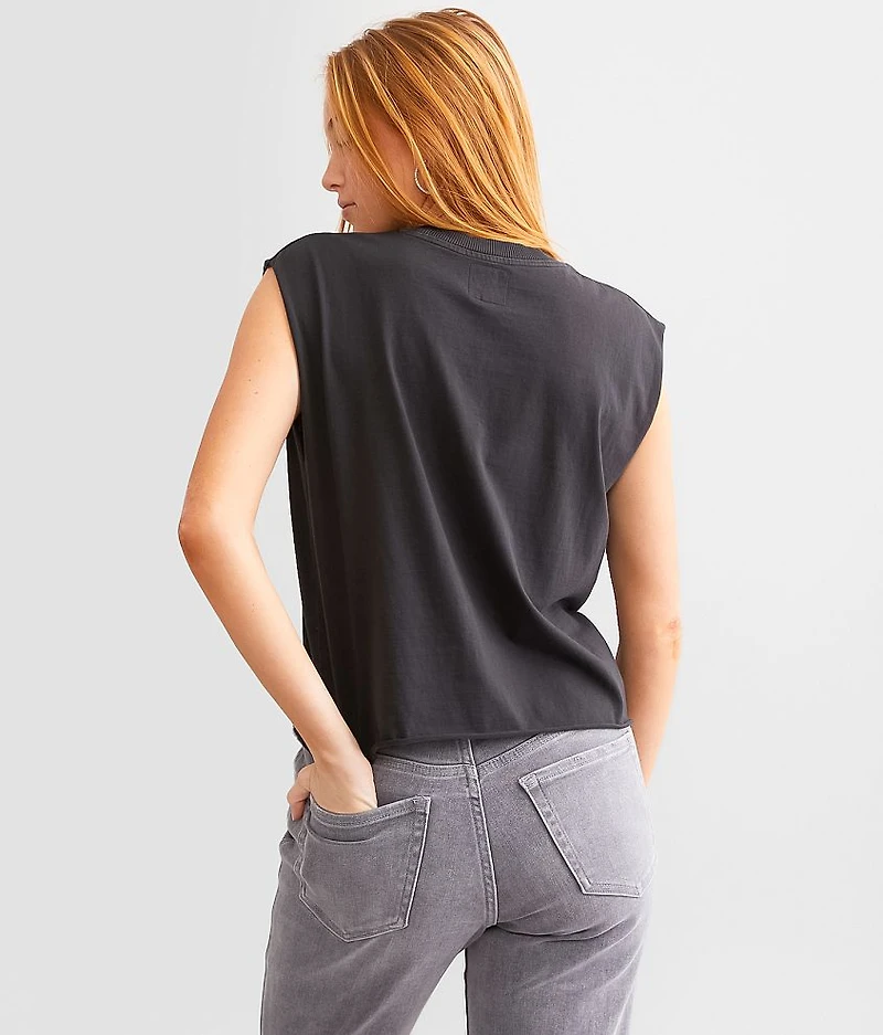 Motor Club Cropped Muscle T-Shirt