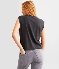Motor Club Cropped Muscle T-Shirt