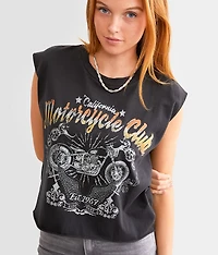 Motor Club Cropped Muscle T-Shirt