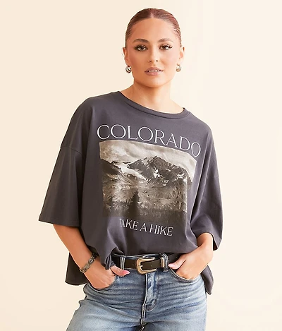 Colorado Take A Hike Cropped T-Shirt