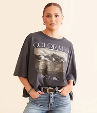 Colorado Take A Hike Cropped T-Shirt