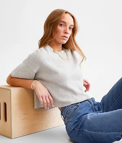 Brushed Thermal Cropped Top
