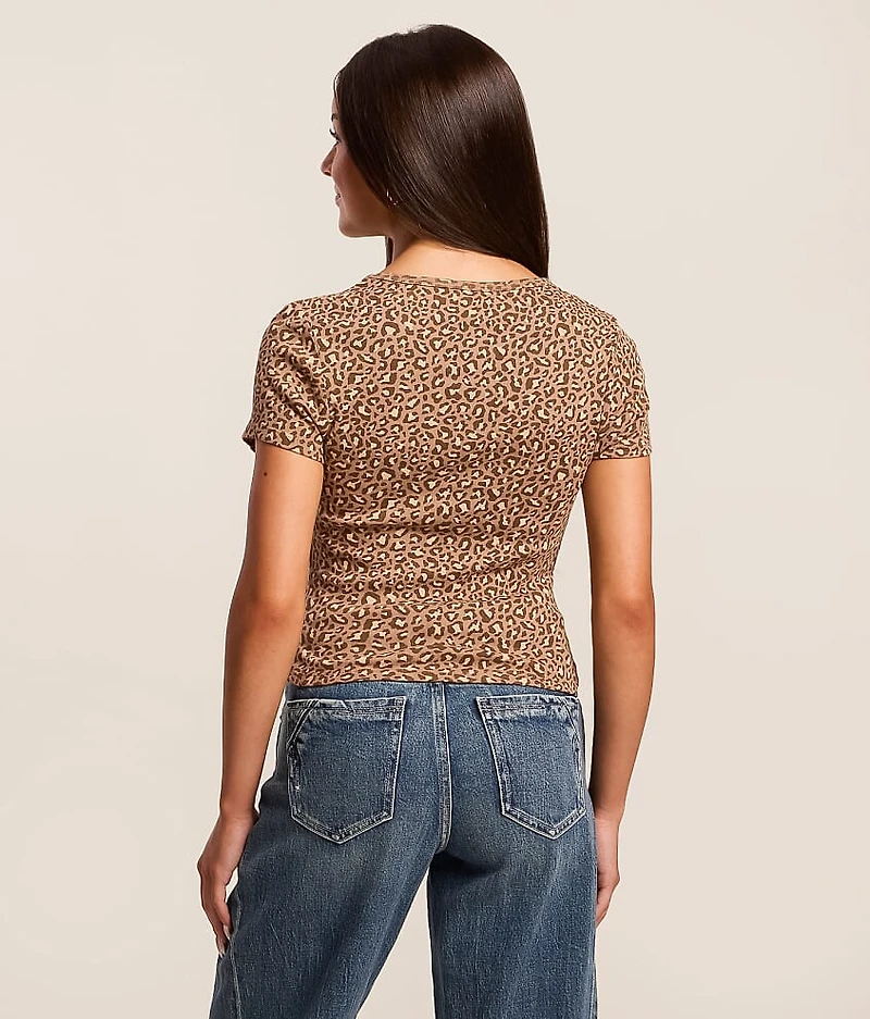Leopard Cropped T-Shirt