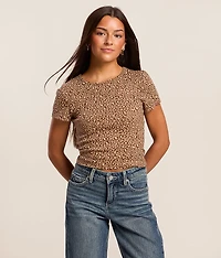 Leopard Cropped T-Shirt