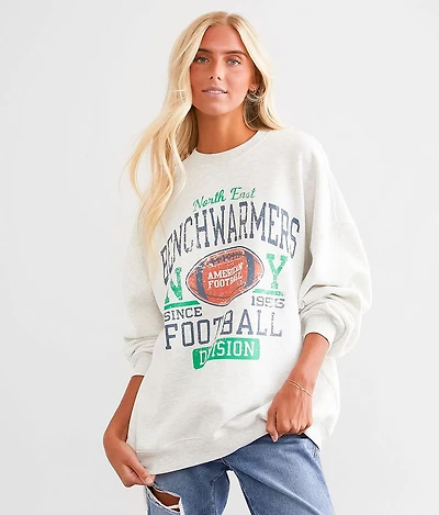Benchwarmers Football Oversized Pullover