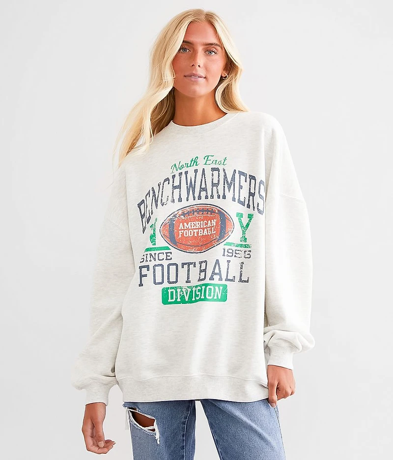 Benchwarmers Football Oversized Pullover