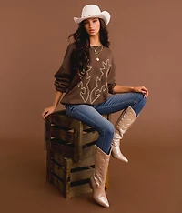 Boot Stitch Oversized Pullover