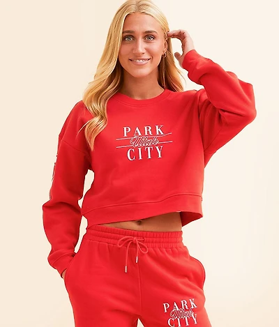 Park City Utah Cropped Pullover