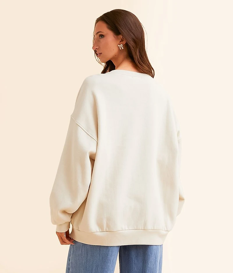 Christmas Tree Farm Oversized Pullover