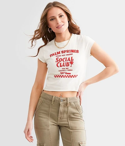 Palm Springs Social Club Cropped T-Shirt